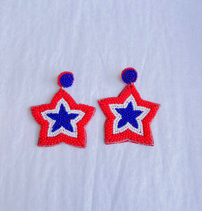 Oh My Stars Seed Bead Earrings